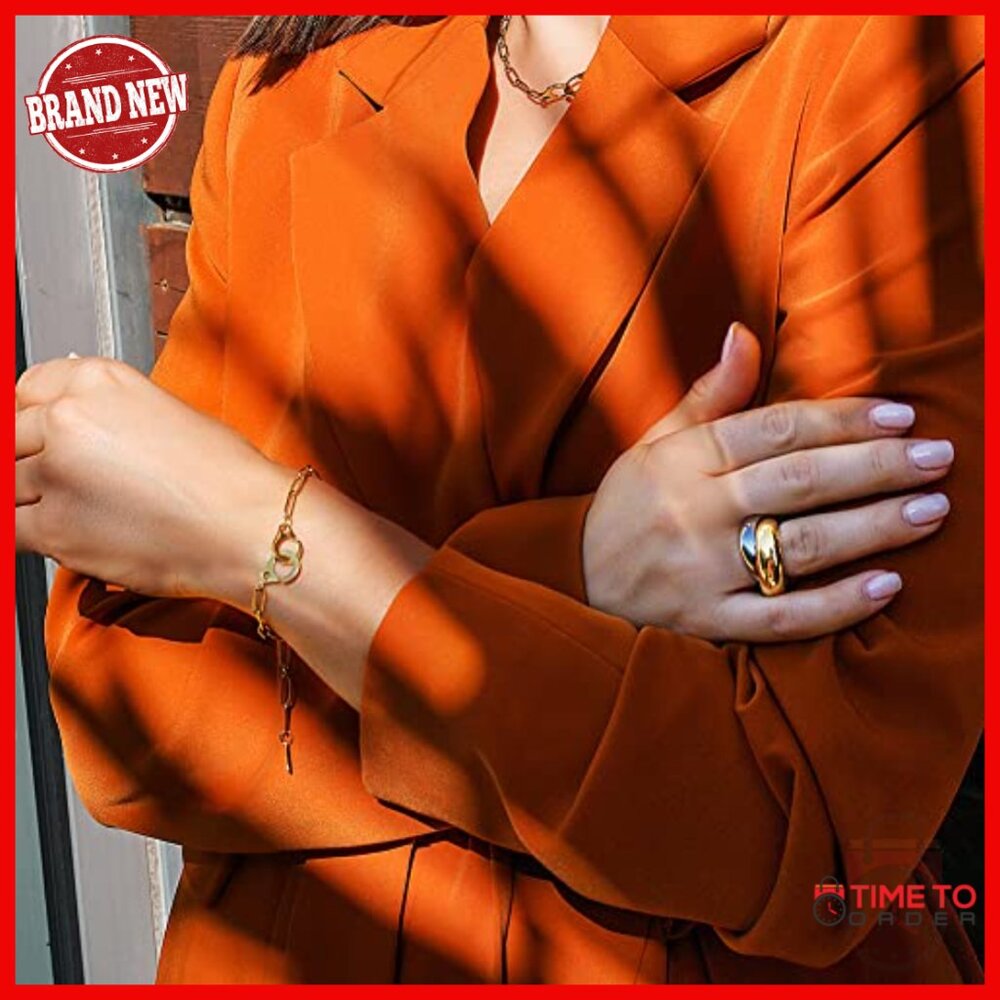 Chunky Cocktail Statement Ring, Stainless Steel W… - image 4